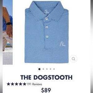 Rhoback Polo Shirt The Dogstooth Size M Like New